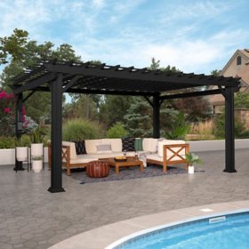 Backyard Discovery 16' x 12' Stratford Steel Pergola with Electric 