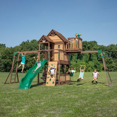 Backyard Discovery Skyfort II Cedar Swing Set PlaySet Sam s Club