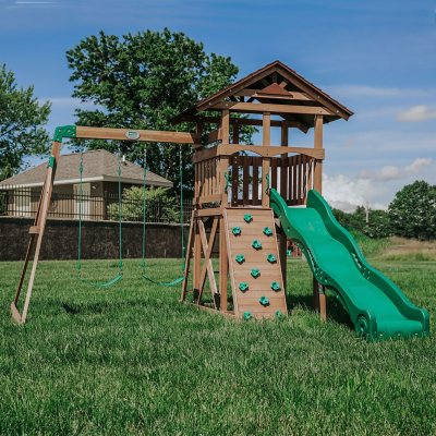 Backyard Discovery Lightning Ridge Cedar Swing Set -DIY