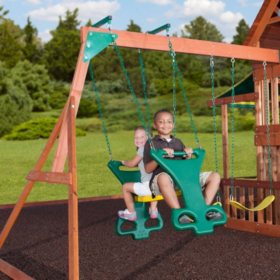 Backyard Discovery Saratoga Cedar Swing Play Set Sam S Club