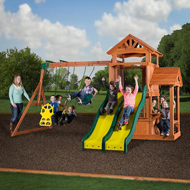 Cedar Play Park Swing Set
