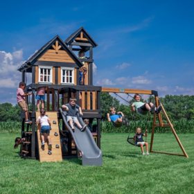Backyard Discovery Mystic Tower Cedar Swing Set