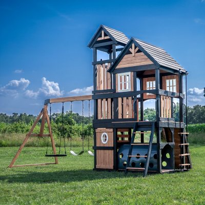 Backyard Discovery Mystic Tower Cedar Swing Set Sam s Club