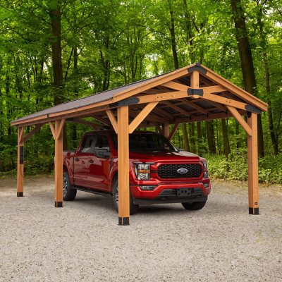 Backyard Discovery Norwood Cedar Gazebo with PowerPort:- DIY, 24' x 12'