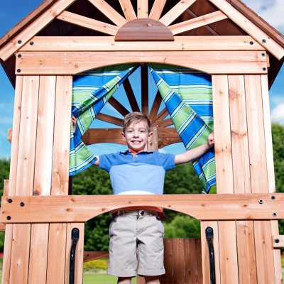 backyard discovery oceanview cedar swing set