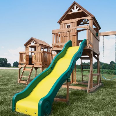 Backyard Discovery Malibu Cedar Swing Set Sam s Club