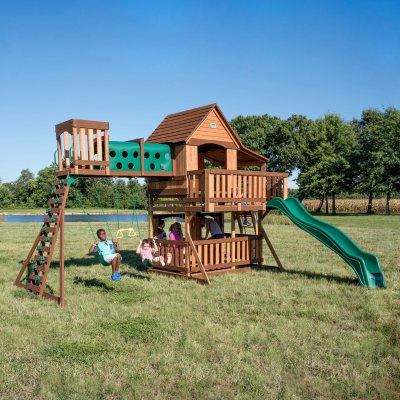 Backyard Discovery Woodridge Elite Cedar Swing Set Sam s Club