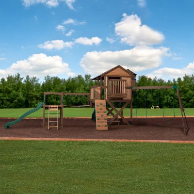 timber cove wooden swing set