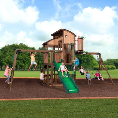 skyfort 2 cedar swing set