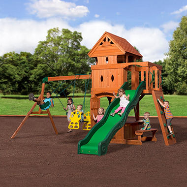 Monterey Cedar Swing /Play Set with Club House – Up to 9 Kids