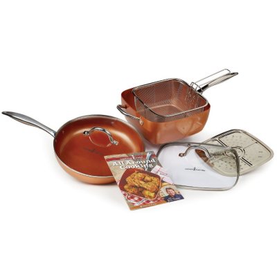 Copper Chef 9.5 Deep Square Non-Stick Pan Holds 4.5 Quarts