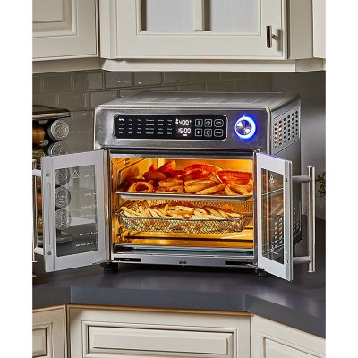 Emeril Lagasse 26 QT Extra Large Air Fryer, Convection Toaster Oven with  French Doors, Stainless Steel