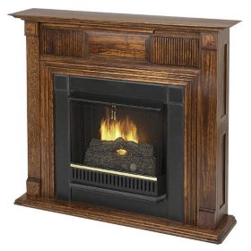 Charleston Ventless Fireplace Mahogany Sam S Club