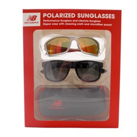 New Balance Polarized Performance and Lifestyle Sunglasses, Red (2 pk.)