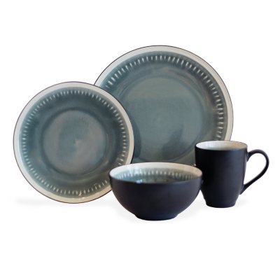 Baum 32-Piece Dash Grey Dinnerware Set - Sam's Club