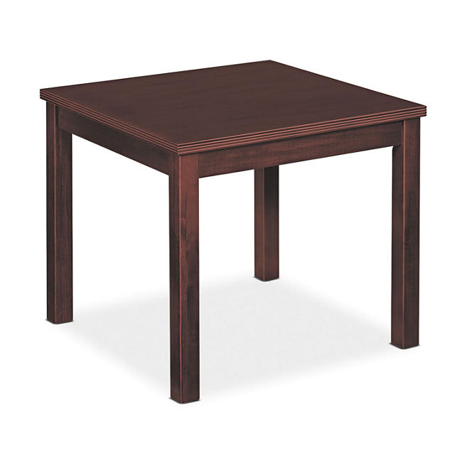 Basyx Occasional Table, Square, 24w x 24d x 20h, Mahogany