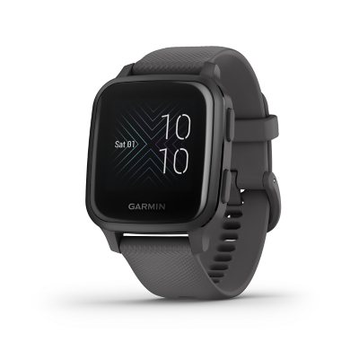 Garmin Venu Sq Slate Aluminum Bezel with Shadow Gray Case and