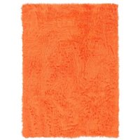 Faux Sheepskin Rug, Orange (Assorted Sizes)