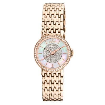 Croton diamond clearance quartz watch