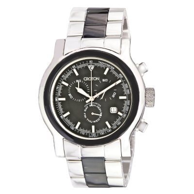 Croton Men s Stainless Steel Ceramic Swiss Chronograph Watch