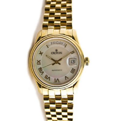 Croton 18k gold watch new arrivals