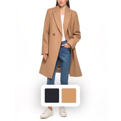 DKNY Ladies Fashion Wool Coat