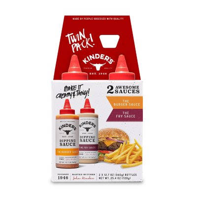 Kinder's Burger and Fry Dipping Sauce, 12.7 oz., 2 pk.