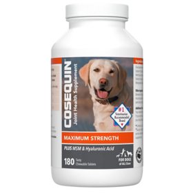 Cosequin, Maximum Strength with Glucosamine, Chondroitin, MSM, and Hyaluronic Acid, Chewable Tablets, 180 ct.