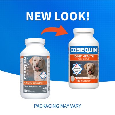 Nutramax Cosequin Maximum Strength Joint Health Supplement for Dogs with MSM and Hyaluronic Acid 180 Chewable Tablets Sam s Club