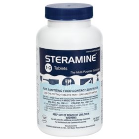 Steramine 1-G Tablets Multi-Purpose Sanitizer (150 tablets)