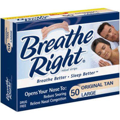 Breathe Right Nasal Strips Large Tan 50ct Sam's Club