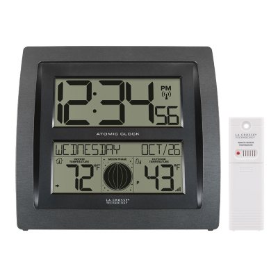 La Crosse Indoor/Outdoor Wall Clock with Thermometer/Hygrometer