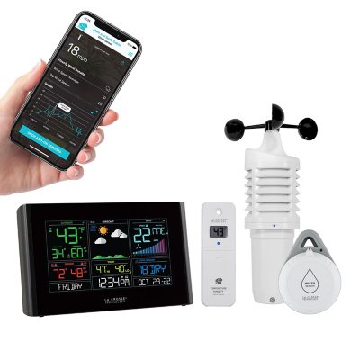 at klemme nummer øst La Crosse Wi-Fi Wind & Weather Station with AccuWeather Forecast - Sam's  Club