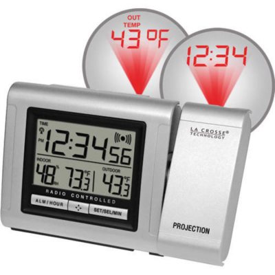 La Crosse Projection Alarm Clock with Outdoor Temperature Sam's Club