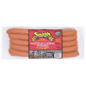 Smith's Natural Casing Wieners, Family Pack, 2.55 lbs.