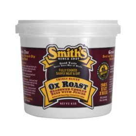 Smith's Thinly Sliced Ox Roast With Juices, Frozen (4 lbs.)