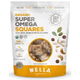 Wella Organics Chocolate Chip Oatmeal Super Omega Squares (1.17 lbs.)