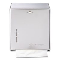 San Jamar C-Fold/Multifold Towel Dispenser, 11.38" x 4" x 14.75", Chrome