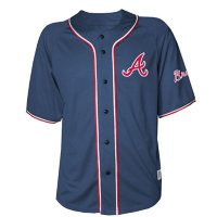 MLB Adult Team Color Jersey Tee Atlanta Braves