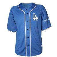 MLB Adult Team Color Jersey Tee Los Angeles Dodgers
