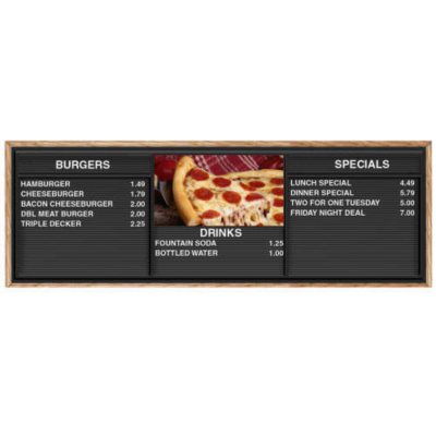 E-Z Menu Board Featuring Pizza Graphic - Sam's Club