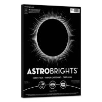 Astrobrights Colored Cardstock, 8.5" x 11", 65 lb/176 gsm, Eclipse Black, 100 Sheets