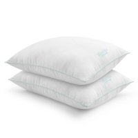 Martha Stewart Cotton Comfort Down Alternative Bed Pillow, 2 Pack (Assorted Sizes)