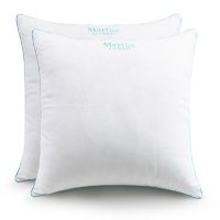 Martha Stewart Cotton Comfort Down Alternative Bed Pillow Insert, Set of 2