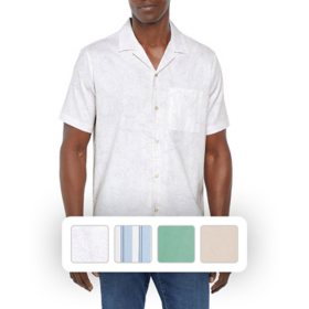 Gap Men's Short Sleeve Button-Up Linen Shirt