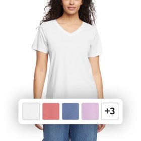 Eddie Bauer Women's Short Sleeve V-Neck T-Shirt 