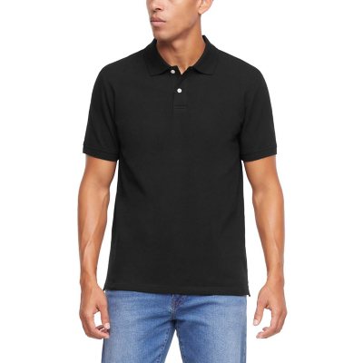 Gap Pique Polo Black L:- Black, L