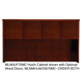Mayline 72" Mira Series Veneer Assembled Hutch Frame, Select Color