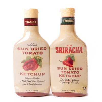 Traina Sun Dried Tomato Ketchup Assortment (16 oz. bottle, 2 ct.) Sam