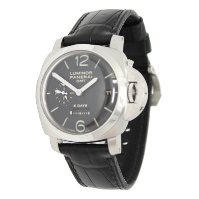 Panerai Luminor 1950 GMT Acciaio Leather Watch Sam s Club